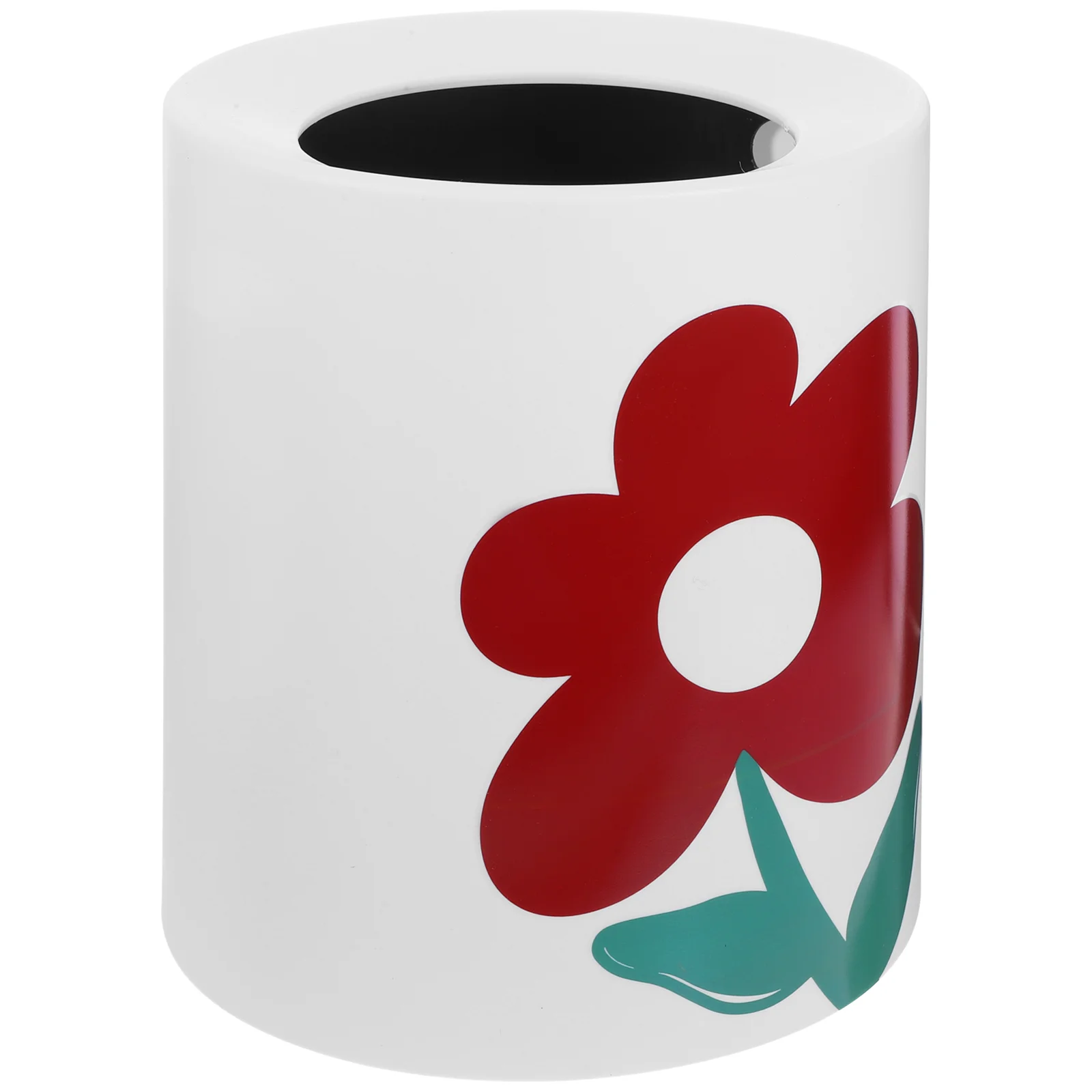 

Dorm Trash Can Flower Living Room Garbage Container Double-layer Trash Bin Bathroom Garbage Can