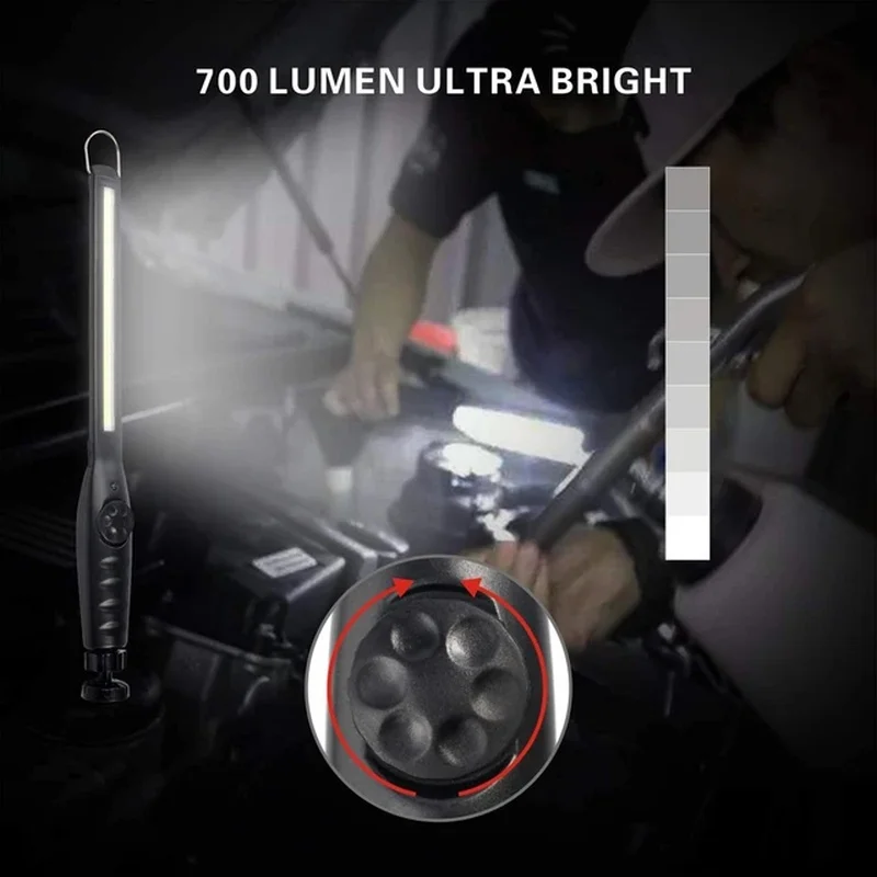 Portable Work Lights COB Cordless Magnetic LED Work Lamp Inspection Lights For Car Repair Home Garage Emergency