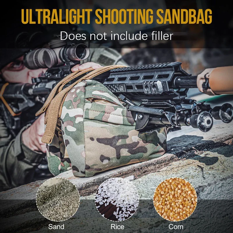 Borsa da tiro da caccia Gun Rest Target Sports Shooting Bench Gun Mount per fucili Sniper Gun Airsoft accessori per la caccia - immagine 6