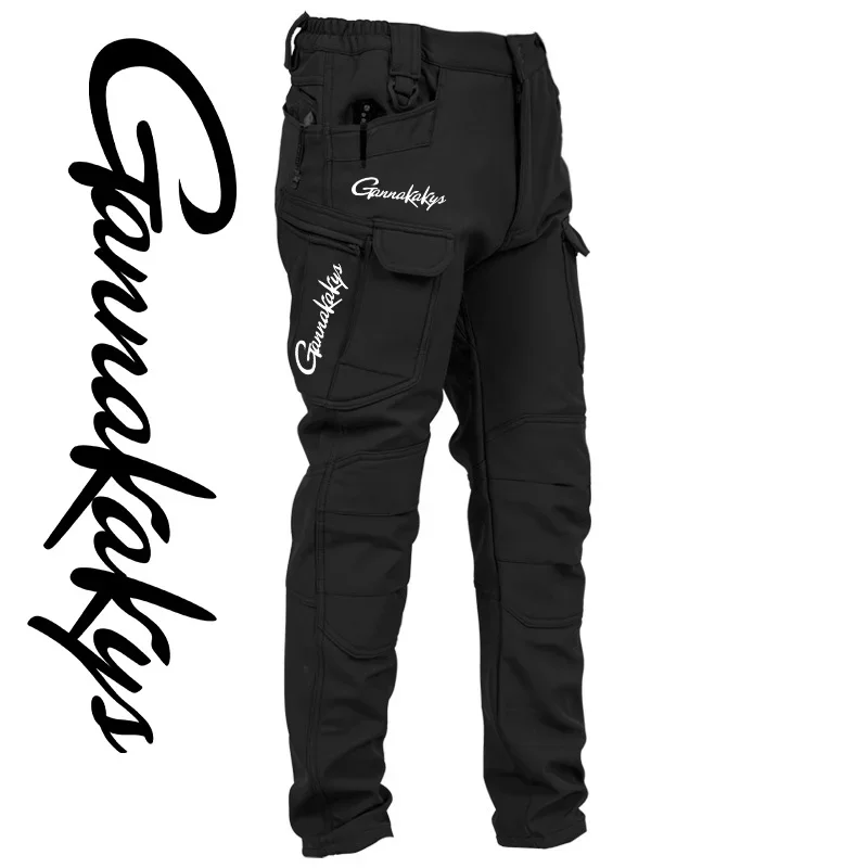 Wading Pants Men Fishing Pants Men Hiking Pants Autumn and Winter Sports Fishing Pants Windproof and Durable Sports Camping Hiking Pants