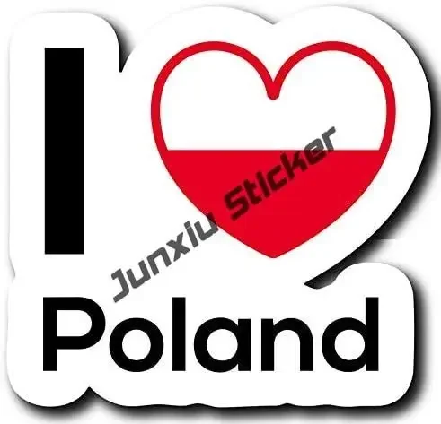 Polnische Flagge Aufkleber Set – 10,2 Cm Vinyl Bumper Sticker Mit 2 Bonus-Aufklebern, Wetterfest
