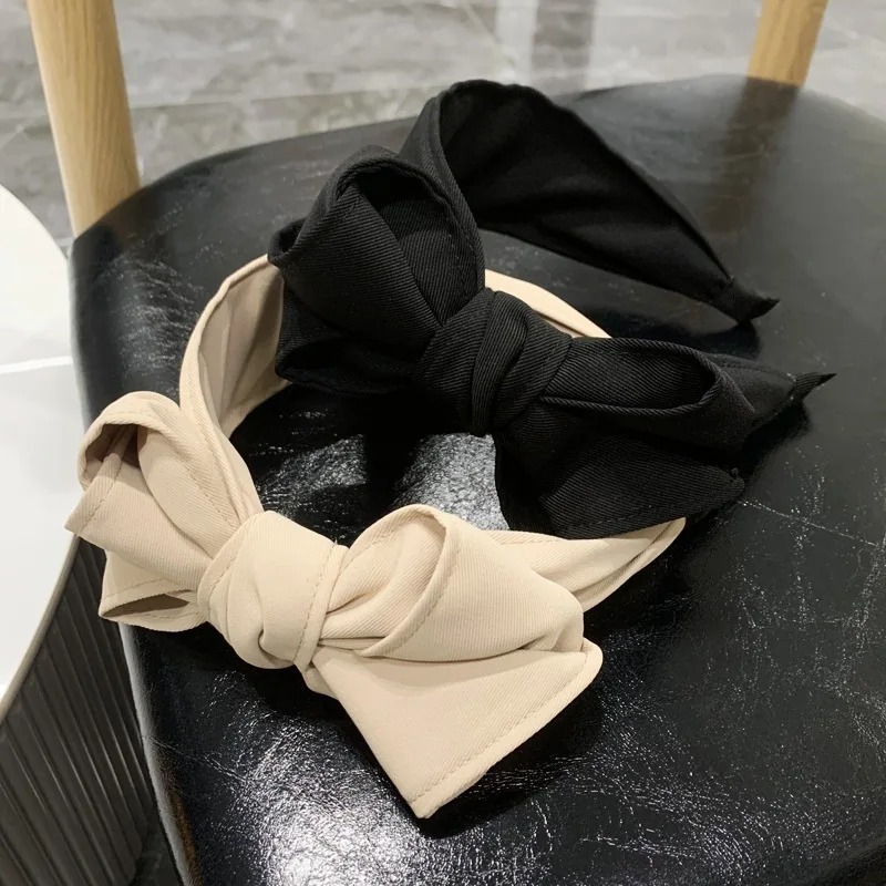Mehrschichtiges Haarband mit Schleife für Damen und Mädchen, breites, plissiertes Stoff-Stirnband, Haarreif für Make-up und Gesichtsreinigung, Haaraccessoires – Detail 13
