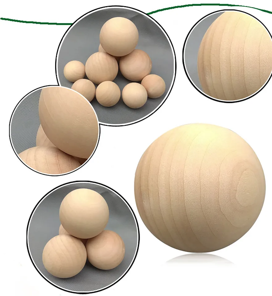 Sfera in legno di Faggio naturale – La Bottega delle Idee