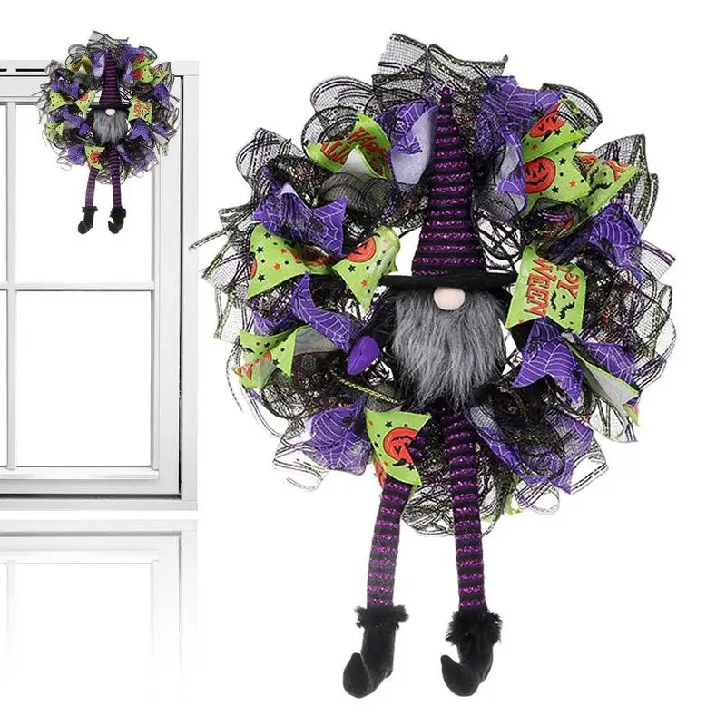 

Gnome Halloween Door Wreath Decorations Halloween Gnome Wreath Christmas Decorations Wreath Simulation Decor For Door Porch
