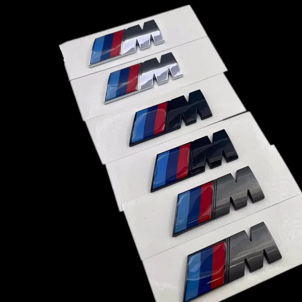 3D ABS M 로고 차체 사이드 배지, 차체 후면 트렁크 장식 스티커, 자동차 개조 액세서리, 모든 BMW M 파워 X1 X3 X5 X7 E71