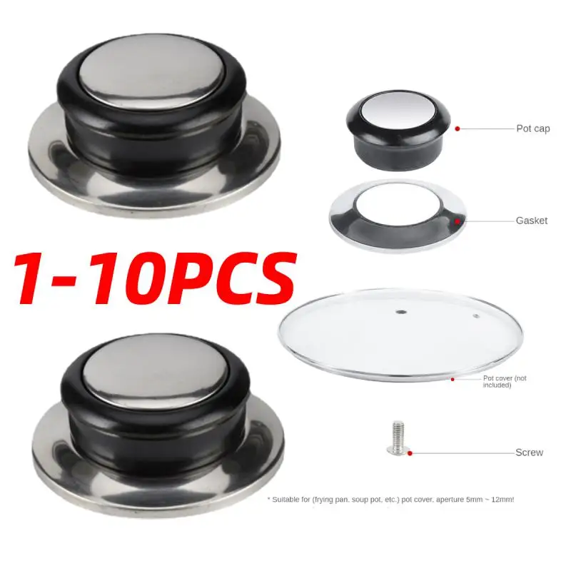 Pot lid handle pot lid knob universal glass lib cover knob cap heat-resistant cooking pot pan lid knob replacement lifting handle
