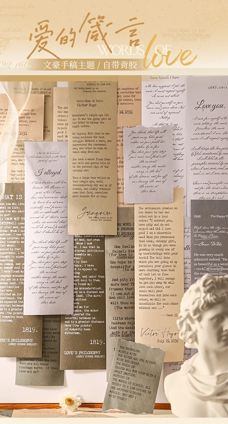 30 Stück Vintage Diy Scrapbooking Zubehör Dekor Aufkleber Junk Journal handgemachte Planer Collage Material Schreibwaren – Detail 1