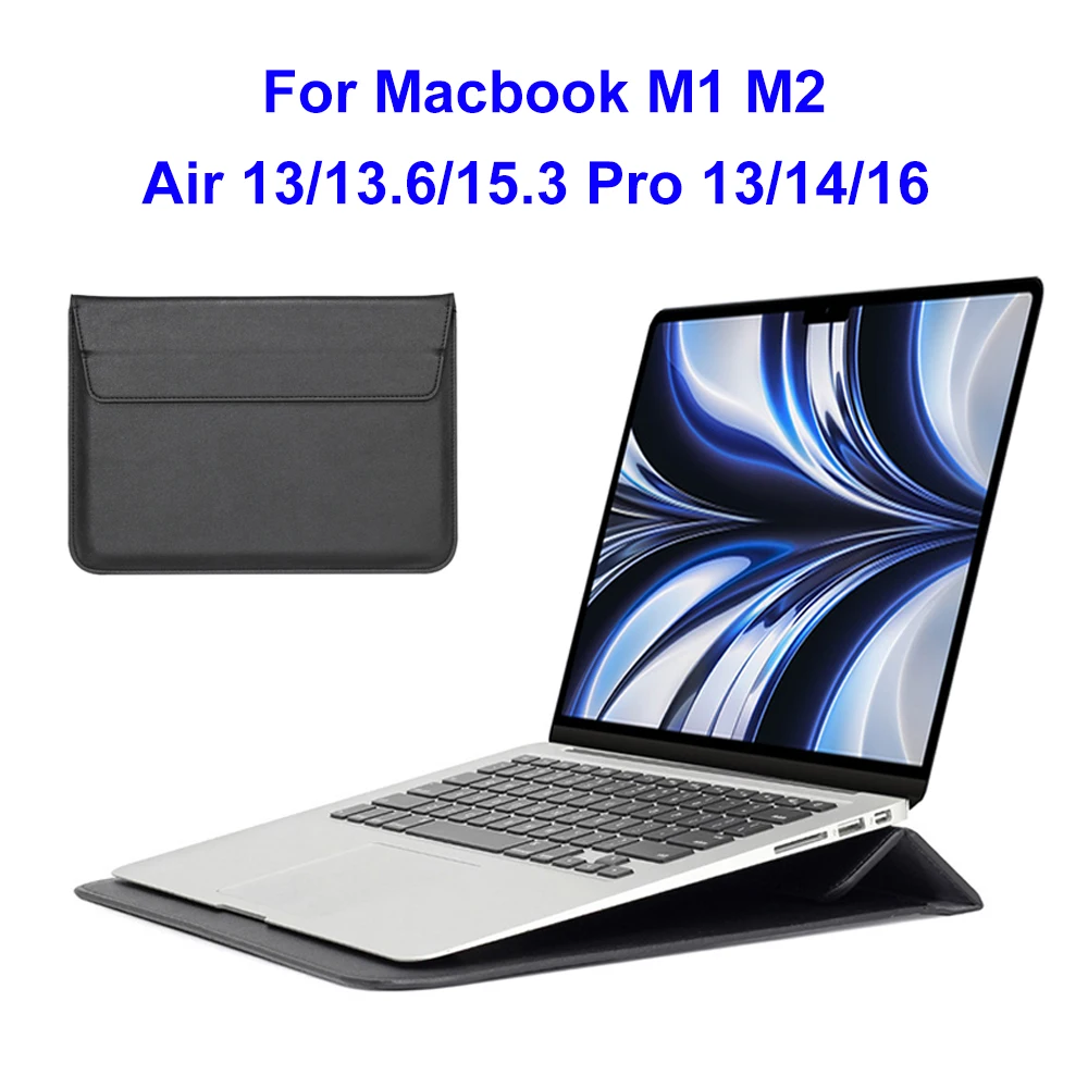 Sacoche pour ordinateur portable avec support, étui pour Macbook Pro 13, M2,  Air 2022, 13.6, Dallas Pro 14, 2021, Mac Pro 16, 2020, Air 15, 2023, nouveau