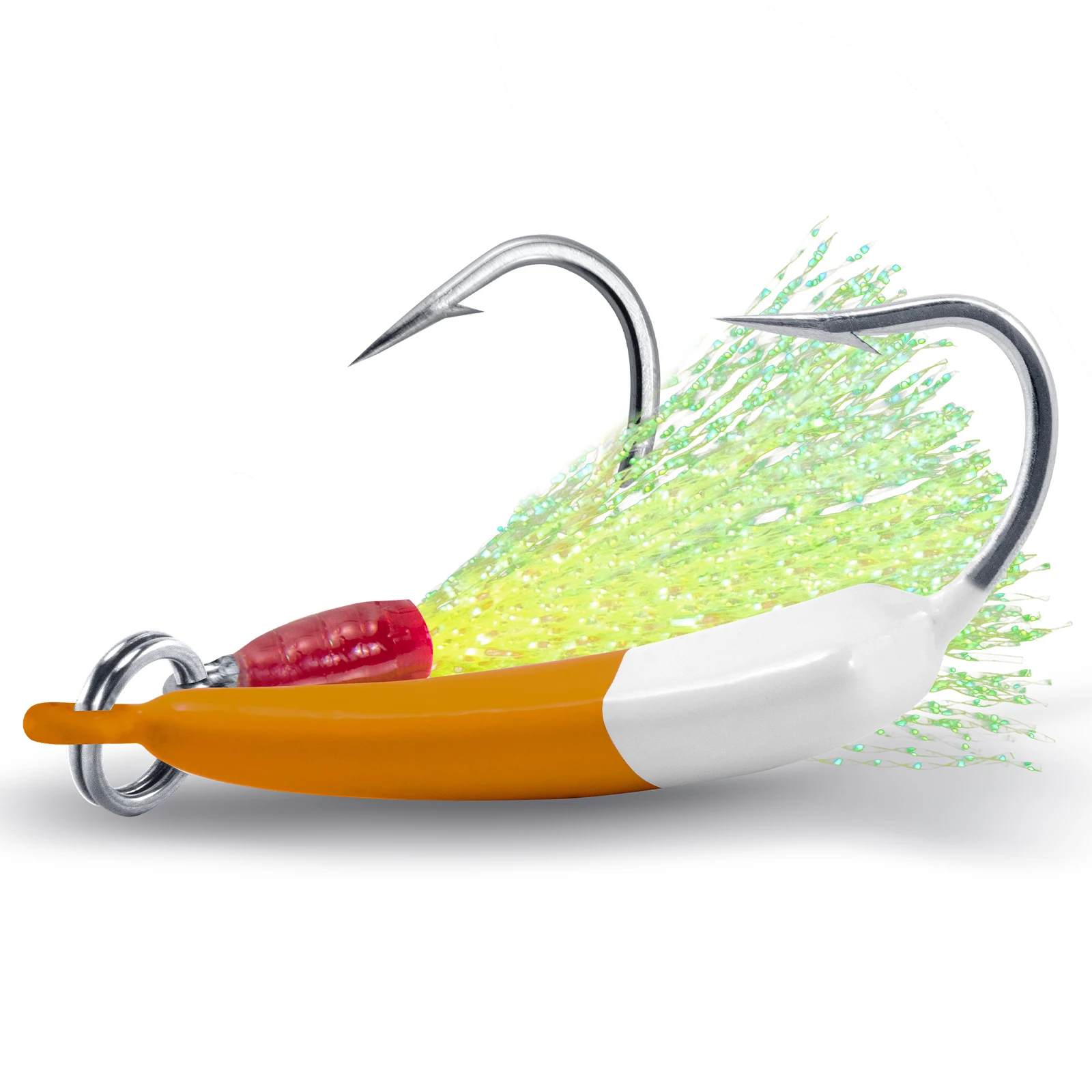 Banana Jig Lead Heads With Mustad Hooks - Select Your Size/Color For Saltwater Fishing