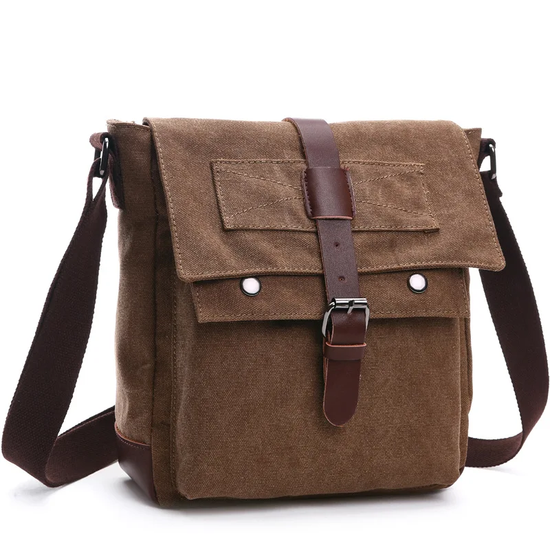 Vintage Men's Bag Outdoor Travel Sports Business Leisure Crossbody Shoulders Hand Bag Canvas Bag Handbags Messenger Bags For Men