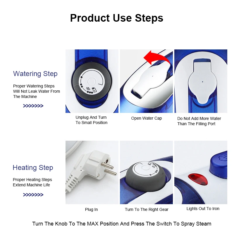 Garment Steamer in Action