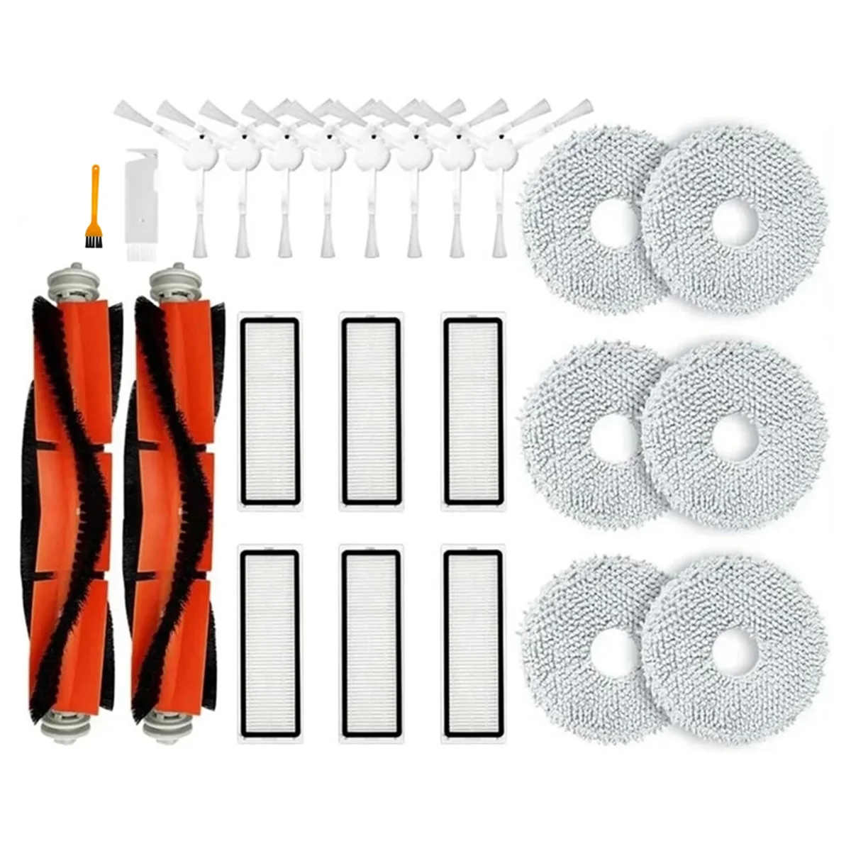 Main Side Brush Hepa Filter Mop Cloth Pads Spare Parts Accessories Replacement for Iconic Brand Robot Vacuum S10+ / S10 Plus