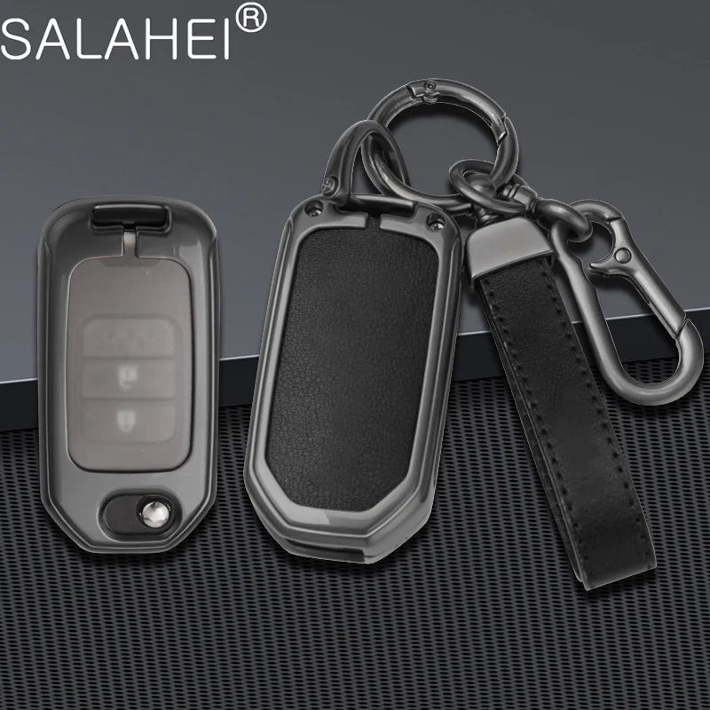 

Car Smart Key Case Cover Remote Shell Holder For Honda Civic CR-V HR-V Accord Jade Crider Odyssey 2015-2018 Keychain Accessories