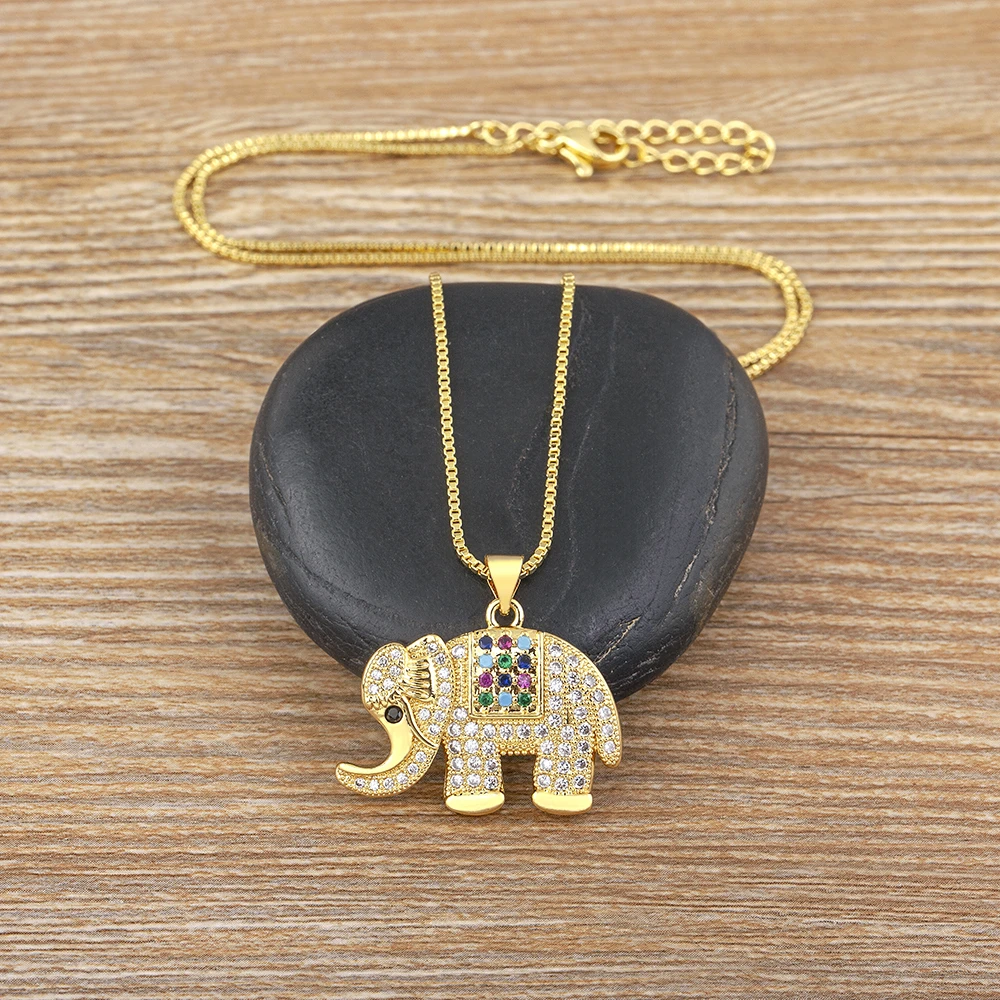 Collar De Plata Con Forma De Corazón De Elefante, Collar De Pareja De Elefantes Para Regalar A Tu Novia, Colgante De Elefante Familiar Para Regalar A Tu Mamá, Delicado Collar De Oro