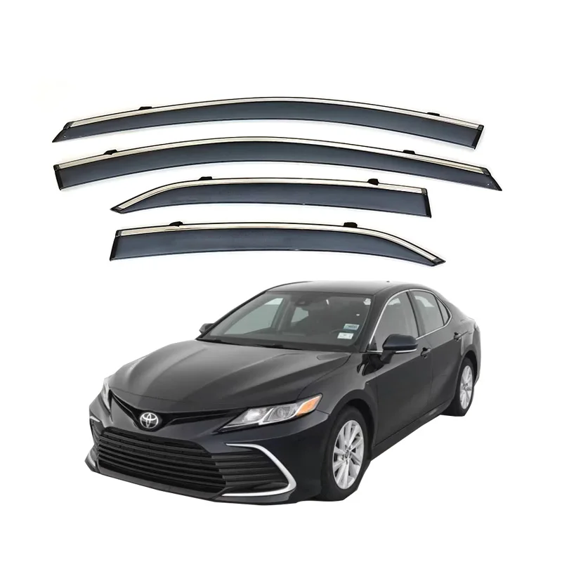 Car Window Deflectors Polycarbonate Material Door Window Deflector Rain Shield Visor For Toyota Camry