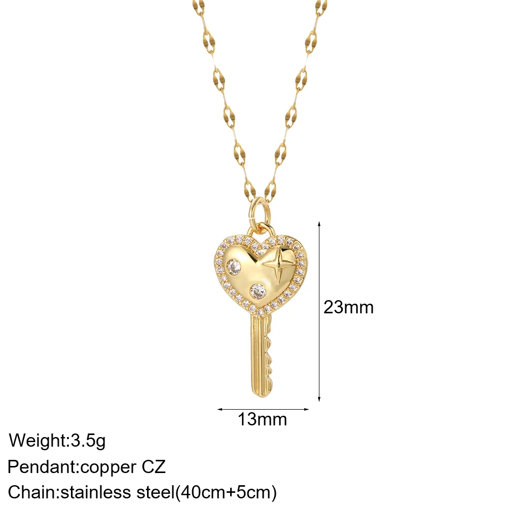 Bohemian Better fly böse Blue Eye Halskette für Frauen Gold Farbe niedlichen Herz Engel lange Edelstahl Kette Anhänger neu in Halsreif – Detail 17