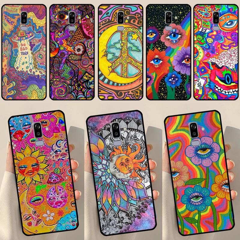 Psichedelico Trippy Per Samsung J3 J5 J7 J510 J310 J330 J710 J730 J1 A3 A5 2016 2017 J4 J6 Più J8 2018 Caso