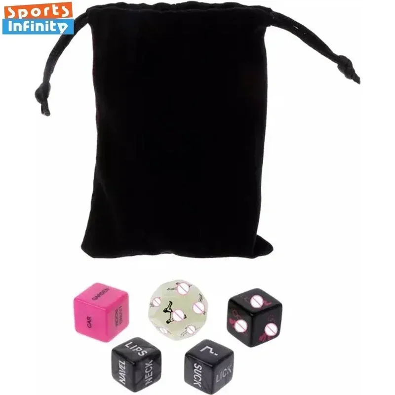 Colored Dice Set Date Night Dice Game Idea Romantic Couple Date Night Game Action Decision Games for Couple Sex Dices Game Dice Dice Set Acrylic Dice