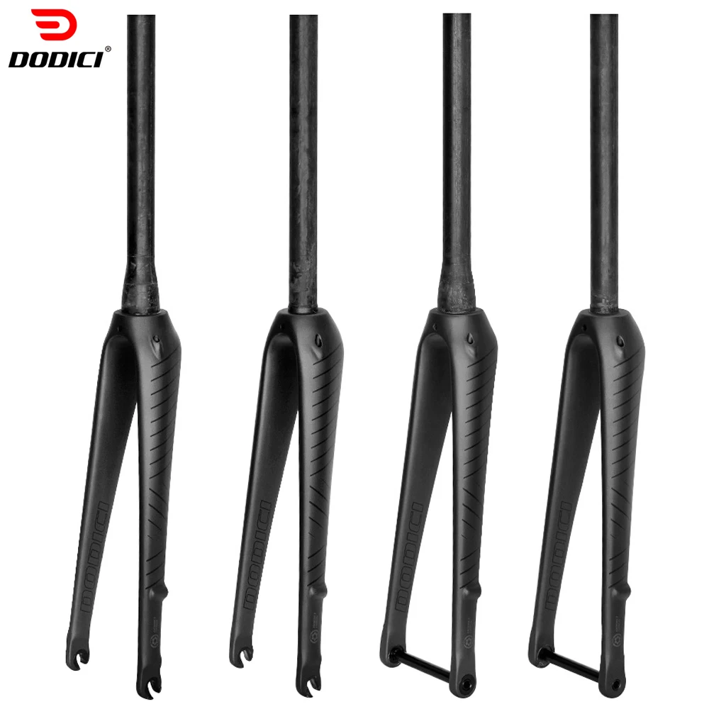 DODICICarbonFiberRoadBikeFork700C25CStraightTaperedTubeThru