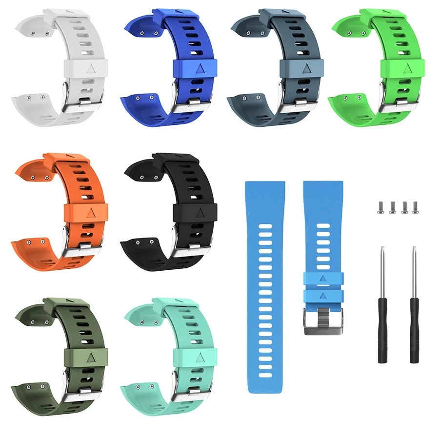 

Ремешок сменный силиконовый для смарт-часов Garmin Forerunner 35, 10 цветов