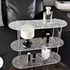 3-Tier Cups Storage Rack Creative Counter Organizer Premium Acrylic Tableware Display Shelf for Home Organizers and Decorate 2