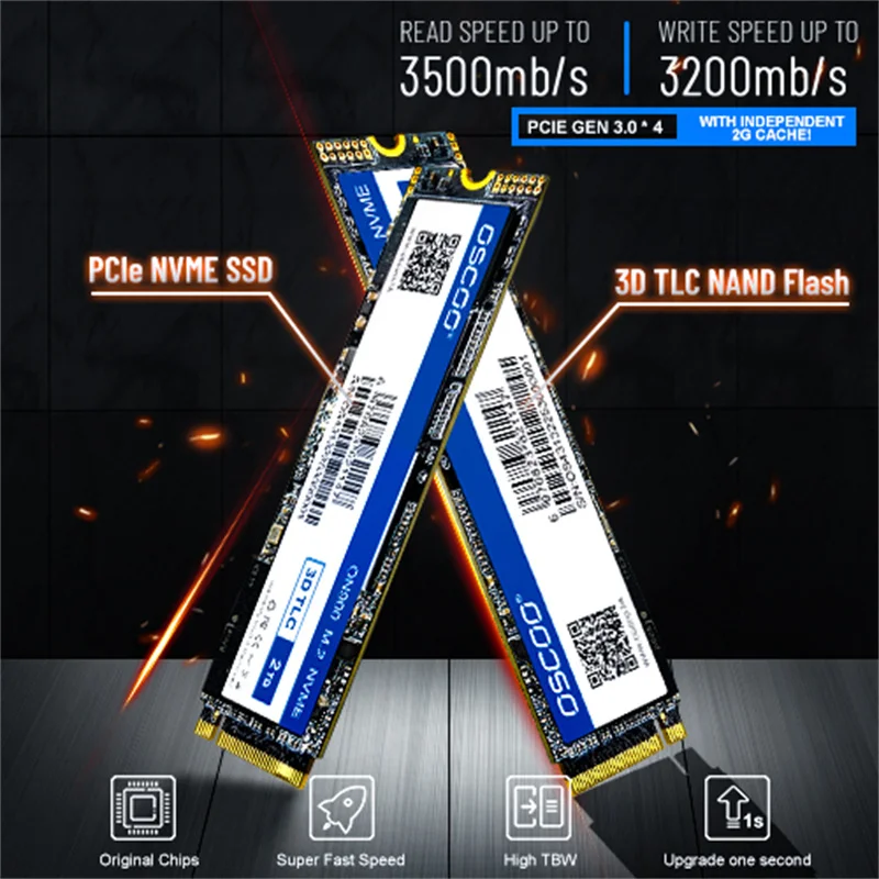 

Твердотельный накопитель OSCOO M.2 PCI-e NVMe SSD 120 ГБ 240 ГБ 1 ТБ твердотельный диск SSD M2 PCIe внутренний жесткий диск 2280 HDD для ноутбуков планшетов настольных компьютеров