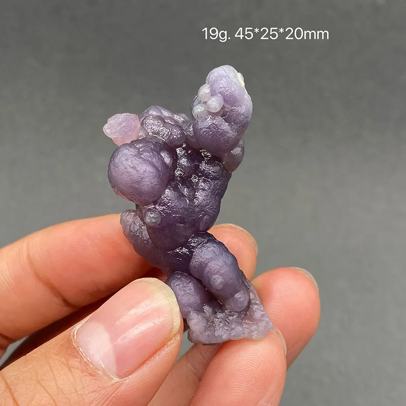 100% Natural Indonesian Purple Prehnite Raw Stone Mineral Specimen Healing Crystal Gemstone Collection