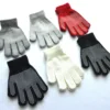 New 5-11Y Boys Girls Anti Slip Winter Knitted Warm Gloves For Children Student Full Finger Mittens Outdoor Cycling Skiing Gloves 1