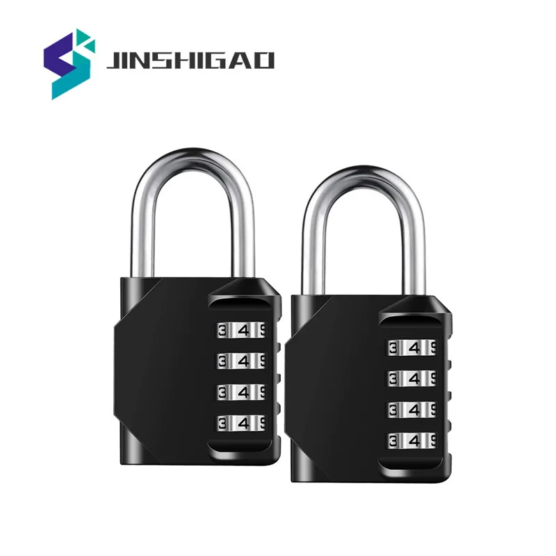 

Combination Lock Resettable 4 Digit Padlock with Combination Waterproof and Heavy Duty Combination Padlock Outdoor for School