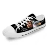 Johnny Hallyday Rock Star Lightweight Cloth 3D Print Funny Fashion Low Top Canvas Shoes Men Women Casual Breathable Sneakers 3
