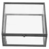 Jewelry Box Travel Black Storage Bins Trinket Glass Display Home Perfume Organizer 4