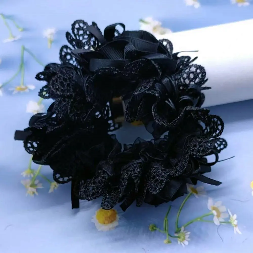 Floral Elastic Hair Scrunchies – Stylish Hair Accessories