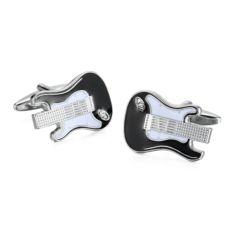 

Классические мужские французские запонки для рубашки, высококачественные металлические манжеты для музыкальной гитары, пуговицы, аксессуары для делового костюма, ювелирные подарки