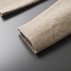 100% Merino Wool Men's Suit Collar Knitted Cardigan Autumn Winter Thickened Solid Color Suit Shirt Cashmere Jacket Sweater 6