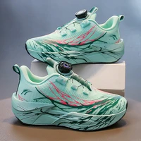 Chaussures de course pour enfants, baskets de Tennis antidérapantes à coussin d'entraînement scolaire, confortables et décontractées à rebond en maille pour enfants 6