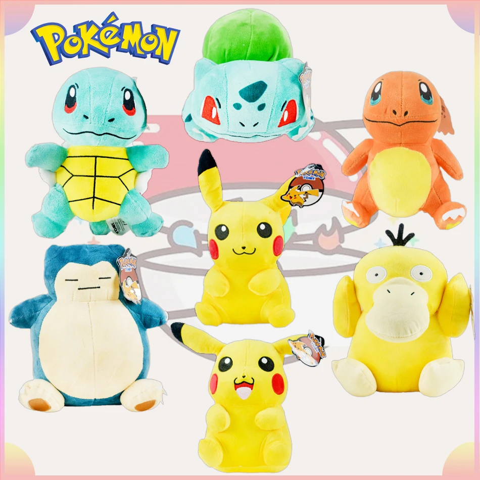 

Мягкие игрушки Pokemon Kawaii Pikachu, Мультяшные и милые плюшевые куклы, подушка, подарок на день рождения для детей, друзей, мальчиков, украшение для дома