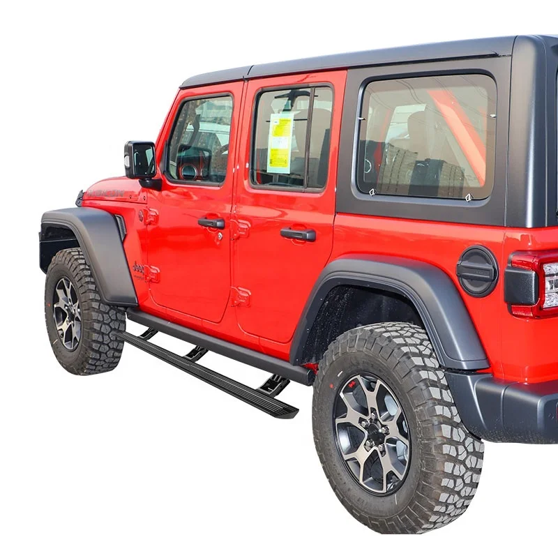 Aluminum alloy other exterior accessories Electric side step for jeep wrangler jl accessories powered steps run board custom new style wrangler jl accessories steel side step running board for jeep wrangler jk