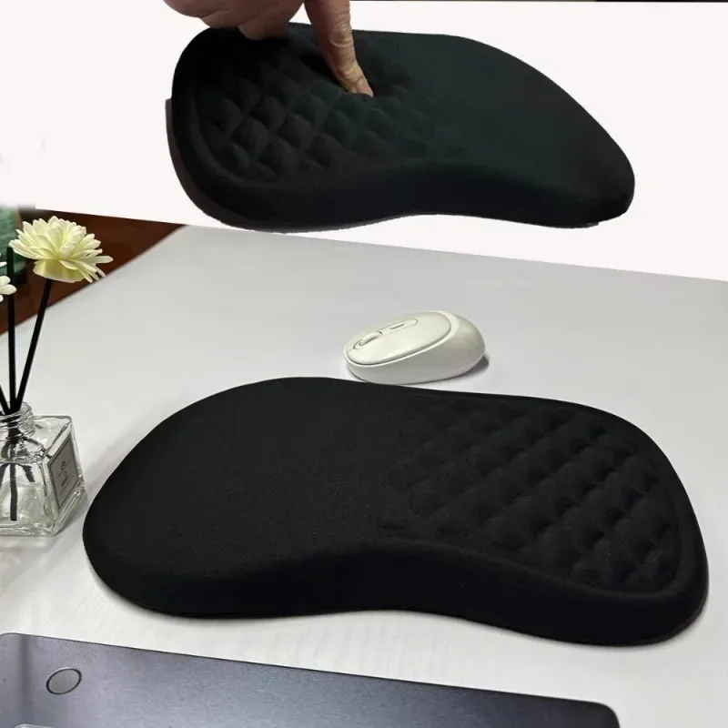 Ergonomic Wrist Rest Mouse Pad with Comfortable Support, Anti Slip and High Elasticity Memory Cotton Suitable for PC Laptops