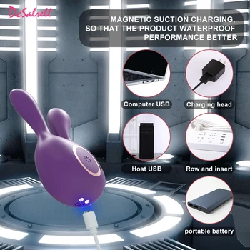 Rabbit Vibrator G Spot Clitoris Massager 12 Vibration Modes Bunny Adult Sex Toys for Women Penis Vibrating Vaginal Stimulator Q8 5