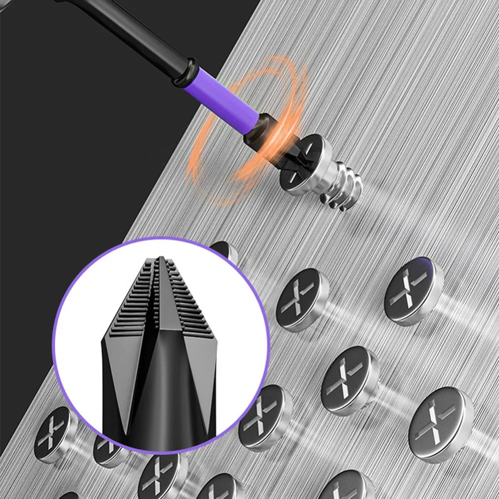 10/20PCS PH2 Impact Driver Bit Set Magnetic Cross Screwdriver Set Impact Drill Bit Screw Alloy Steel Non-slip Cross Screwdriver 2