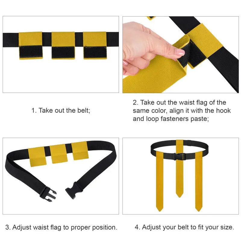 American Football Match Training Buckle Belt Adjustable Rugbie Flag Tag Waist Strap
