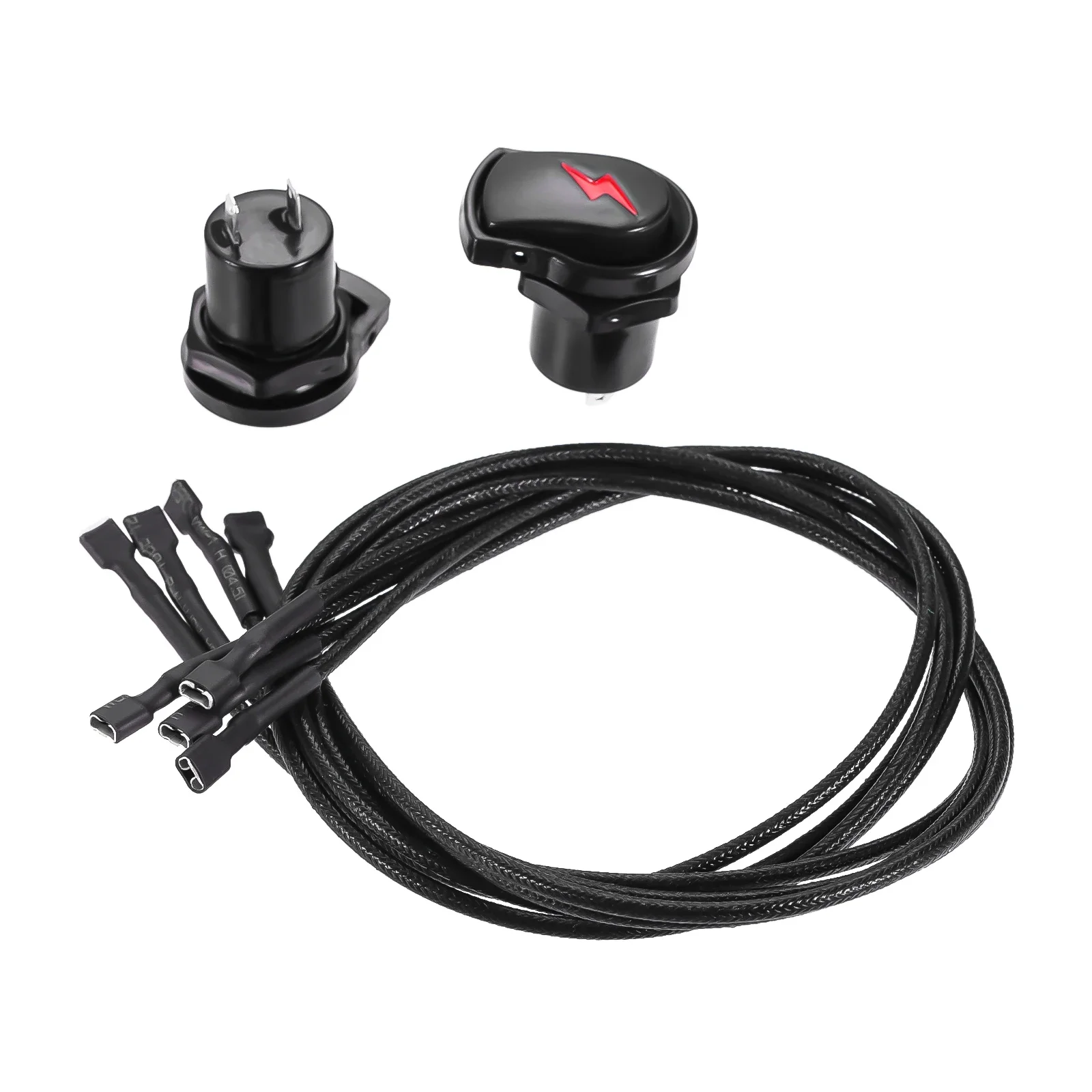 2pcs Electronic Ignition Button Switch Kit Fit for Char-Broil Surefire Grill Igniter Push Button Module Igniter w/ Wires
