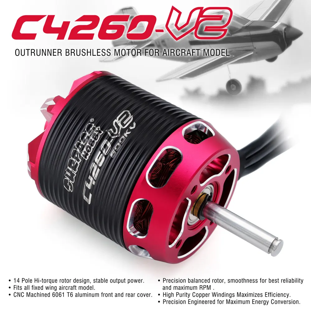 Moteur Brushless RC C4240/C4250/C4260 720KV-850KV pour Voiture Bateau