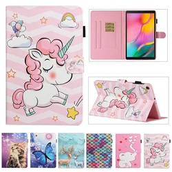Coque pour Samsung Galaxy Tab A 8,0 pouces 2019 SM T290 T295, étui de tablette avec adorables chat, licorne, cerf 