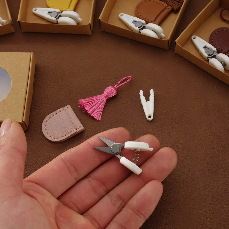 초소형 포켓 실 자르개, 창의적인 미니 고정밀 가위, 바느질 공예 DIY 수공예 용품