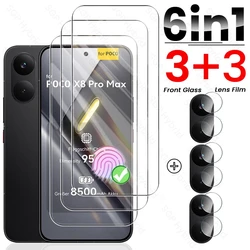 6 - in - 1 Premium Protection Set with Tempered Glass Screen & Camera Guard for Poco X8 Pro Max (6In1 3Front 3Lens)