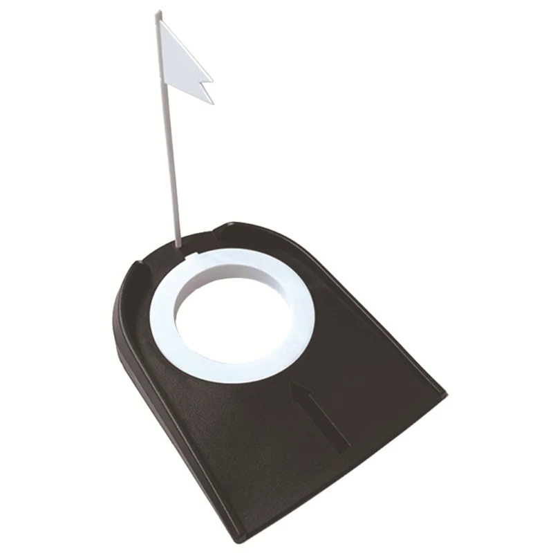 

Golf Putting Cup and Flags Plastic Golf Training Aids for Office Garage Yard Y1QE