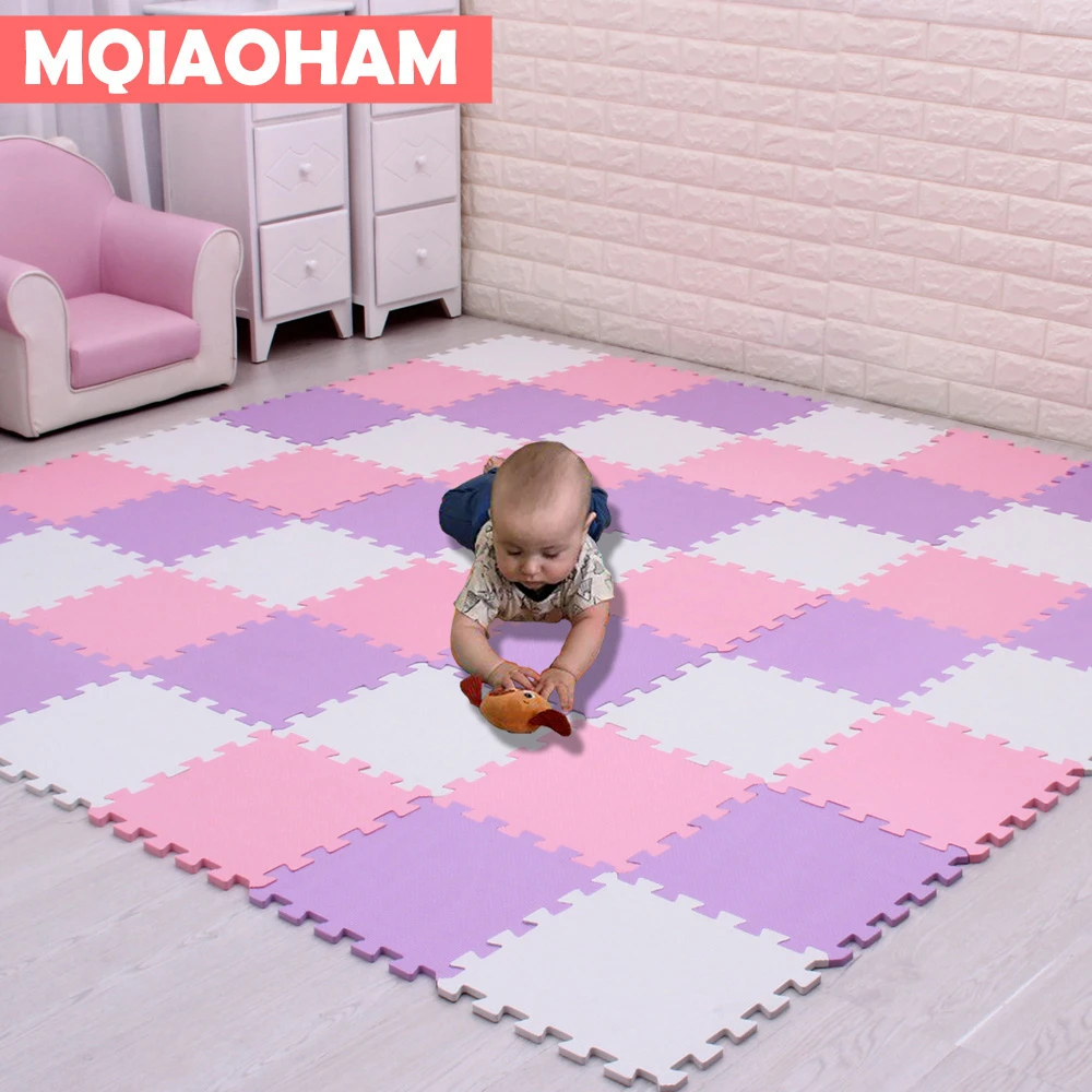MQIAOHAM EVA Puzzle Mat Baby Foam Play Mat Non slip Baby Floor Mat Jigsaw Puzzle Mats Playroom