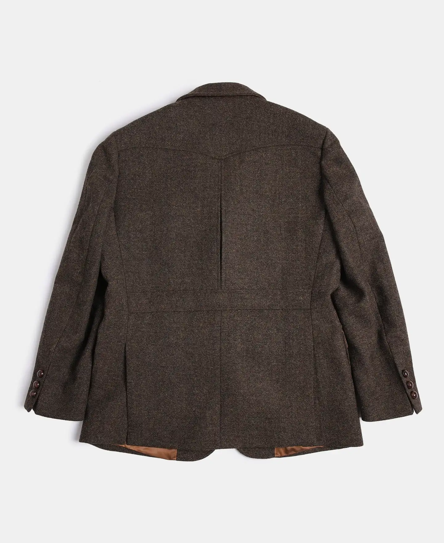 Men's Tweed Suit Jacket Safari Style Classic Elegant Vintage Blazer 2