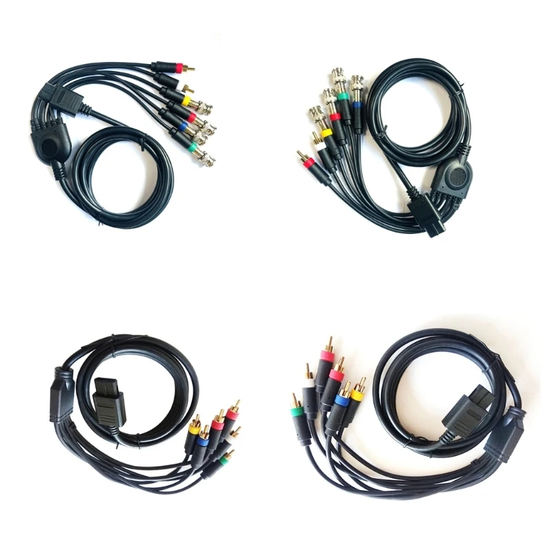 RGB RGBS RCA Cable Cord for NGC/N64 /SFC/SNES Color Monitors Component